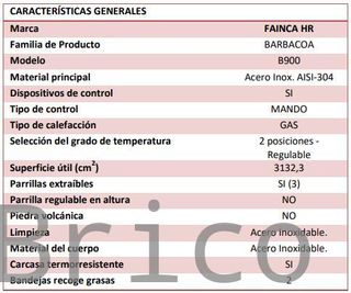 Barbacoa Gas Serie 500 - B900