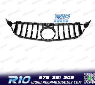 PARRILLA MERCEDES W205 14-18 LOOK AMG GT CROMO NEGRO
