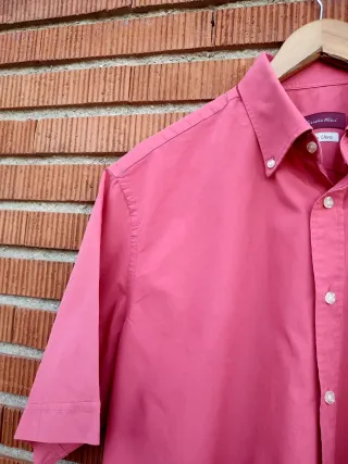 Camisa Emidio Tucci Rosa Manga Corta Talla L