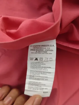 Camisa Emidio Tucci Rosa Manga Corta Talla L