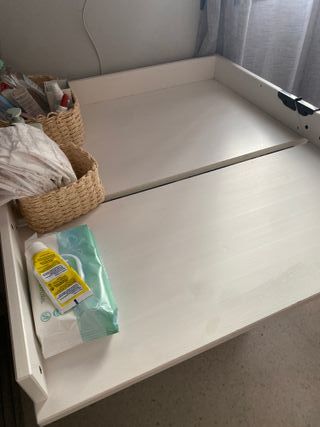 Mueble cambiador bebé blanco