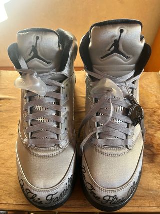 Jordan 5 Wings Argento
