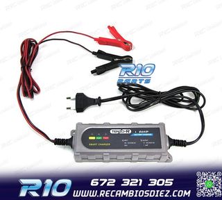 CARGADOR DE BATERIA COCHE MOTO BARCO 12V