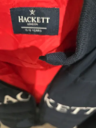 Cazadora Hackett Azul y Roja Talla 15/16 años