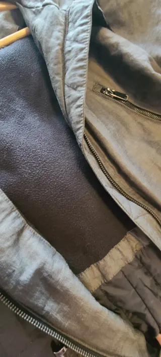 Giubbotto grigio donna con cappuccio