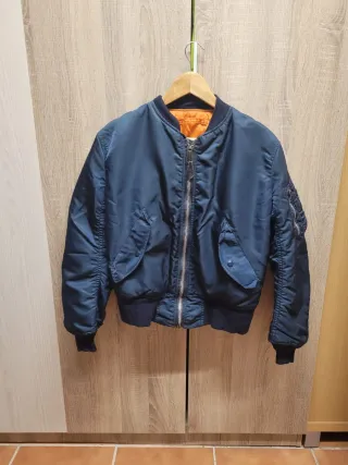 Chaqueta Bomber Alpha Industries Azul Naranja