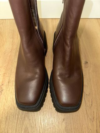 Botines marrones de plataforma