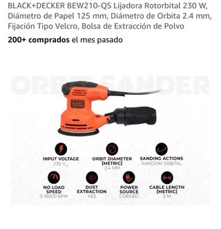 Lijadora Rotorbital Black+Decker 230W