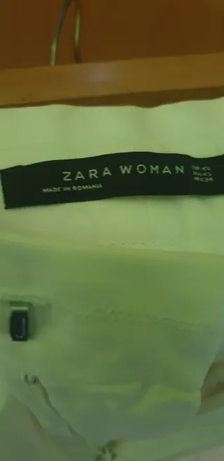 Pantalón Zara Blanco Talla XS
