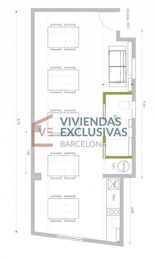 Oficina en venta en La Nova Esquerra de l'Eixample en Barcelona