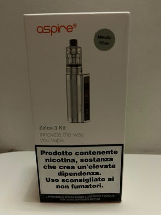 Kit Aspire Zelos 3 Metallic Silver