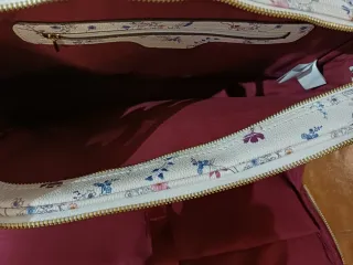 Maletín portátil estampado floral