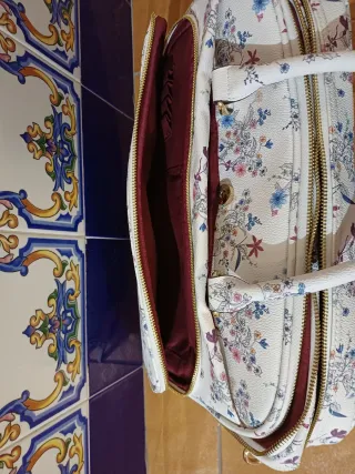 Maletín portátil estampado floral