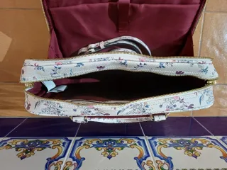 Maletín portátil estampado floral