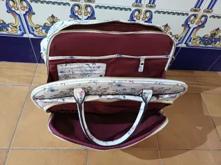 Maletín portátil estampado floral