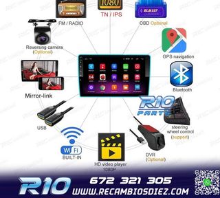 RADIO 9" GPS ANDROID 13 QUAD CORE 64GB ROM