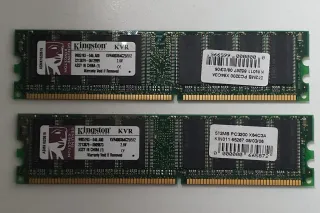 2x Kingston KVR PC3200 512MB RAM DDR