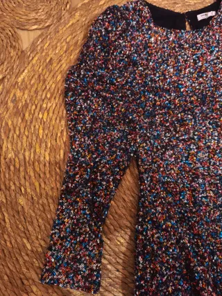 Vestido lentejuelas Green Coast