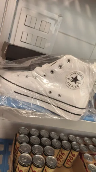 Converse polipiel blancas talla 39