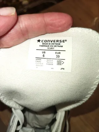 Converse polipiel blancas talla 39