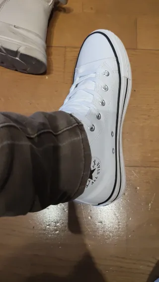 Converse polipiel blancas talla 39