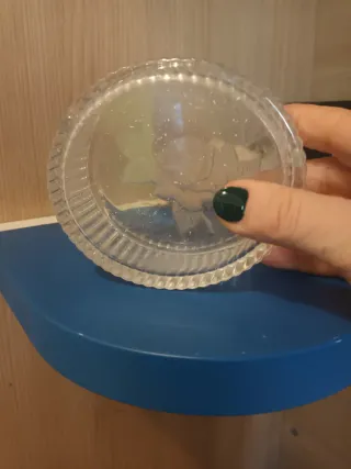 Portagioie in cristallo con rosa