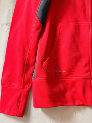 Sudadera Nike Therma-FIT Roja y Gris
