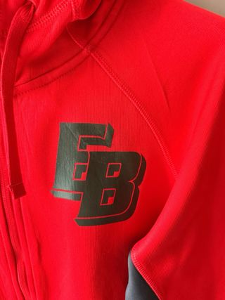 Sudadera Nike Therma-FIT Roja y Gris