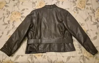 Giacca in vera pelle marrone