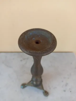 Portalampada tipo candelabro in metallo