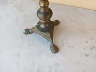 Portalampada tipo candelabro in metallo