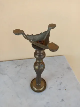 Portalampada tipo candelabro in metallo