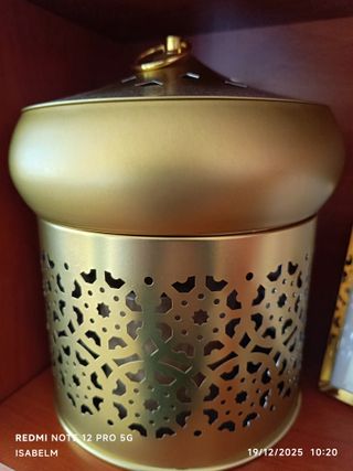 Portavelas Árabe Dorado