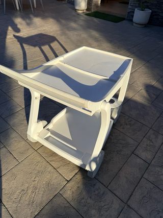 Mesa camarera auxiliar blanca