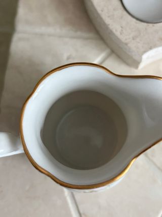 Set Zuccheriera e Lattiera Limoges Fiori Rosa