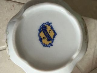 Set Zuccheriera e Lattiera Limoges Fiori Rosa