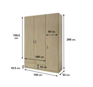 Armario Armario de madera 2,3,4 puertas