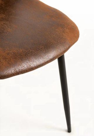 Juego de 6 sillas de comedor marrones ALMERIA