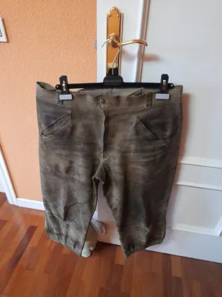 Pantalón Cuero Hombre Montería Marrón