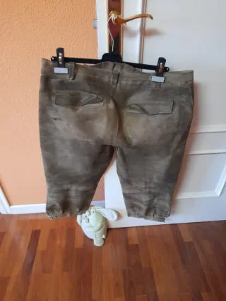 Pantalón Cuero Hombre Montería Marrón