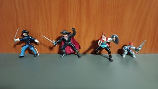 Lote 4 Figuras Acción Espada