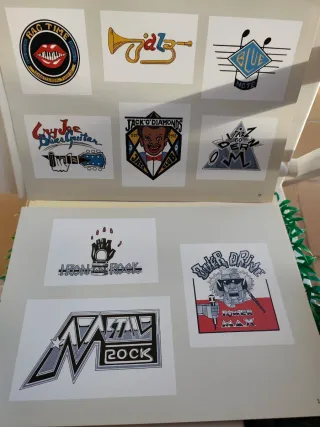 Label Land ilustraciones temáticas