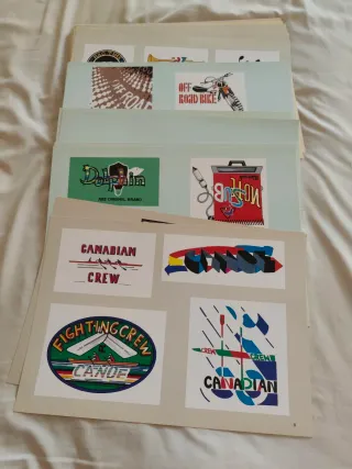 Label Land ilustraciones temáticas