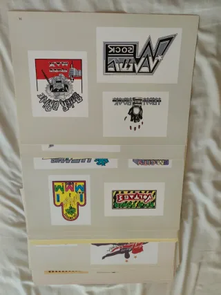 Label Land ilustraciones temáticas