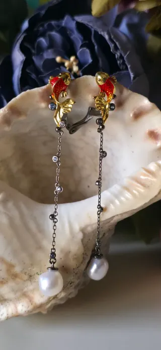 Pendientes Colección Mar la Danza en el Agua