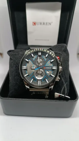 Reloj Curren Cronógrafo Negro y Azul