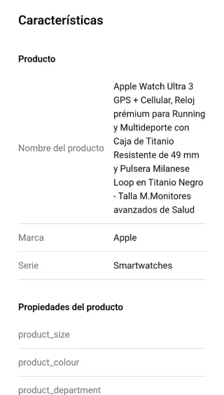 Apple Watch Ultra 3 Titanio Nuevo