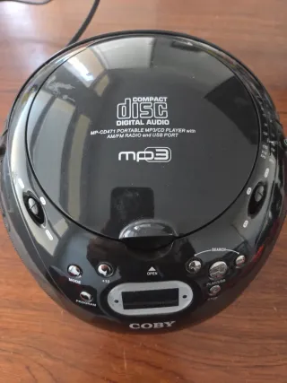 Radio CD MP3 USB Coby Negro