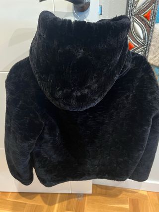 Abrigo Zara efecto visón talla S