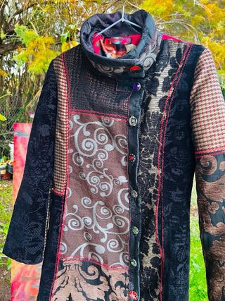 Abrigo Desigual Talla L 40 Patchwork .